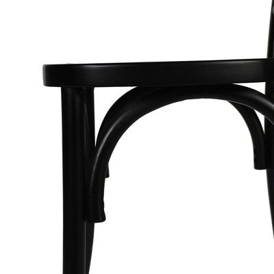 Flash Furniture Brooklyn Contemporary Wood Dining Chair, Black (ZH81005BLK)