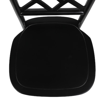 Flash Furniture Brooklyn Contemporary Wood Dining Chair, Black (ZH81005BLK)