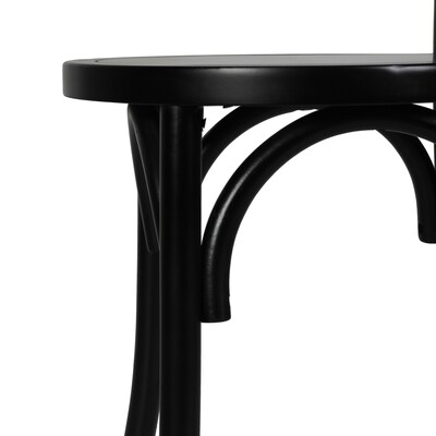 Flash Furniture Betsy Contemporary Wood Dining Chair, Black, 2/Pack (2ZH8003ABLK)