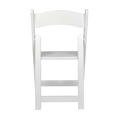 Flash Furniture Holden Solid Wood Commercial Grade Folding Dining Chair, White (ZH80053WHT)