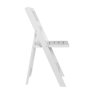 Flash Furniture Holden Solid Wood Commercial Grade Folding Dining Chair, White (ZH80053WHT)