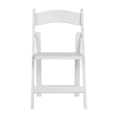 Flash Furniture Holden Solid Wood Commercial Grade Folding Dining Chair, White (ZH80053WHT)