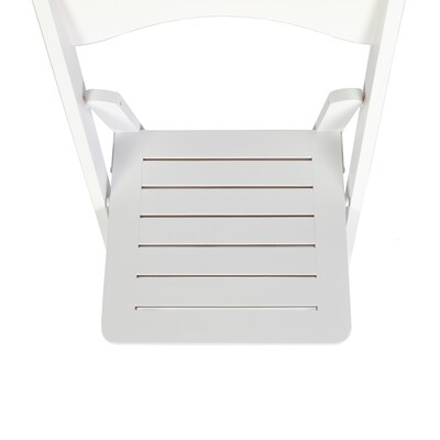 Flash Furniture Holden Solid Wood Commercial Grade Folding Dining Chair, White (ZH80053WHT)