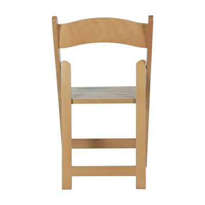 Flash Furniture Holden Solid Wood Commercial Grade Folding Dining Chair, Oak, 4/Pack (4ZH80053OAK)