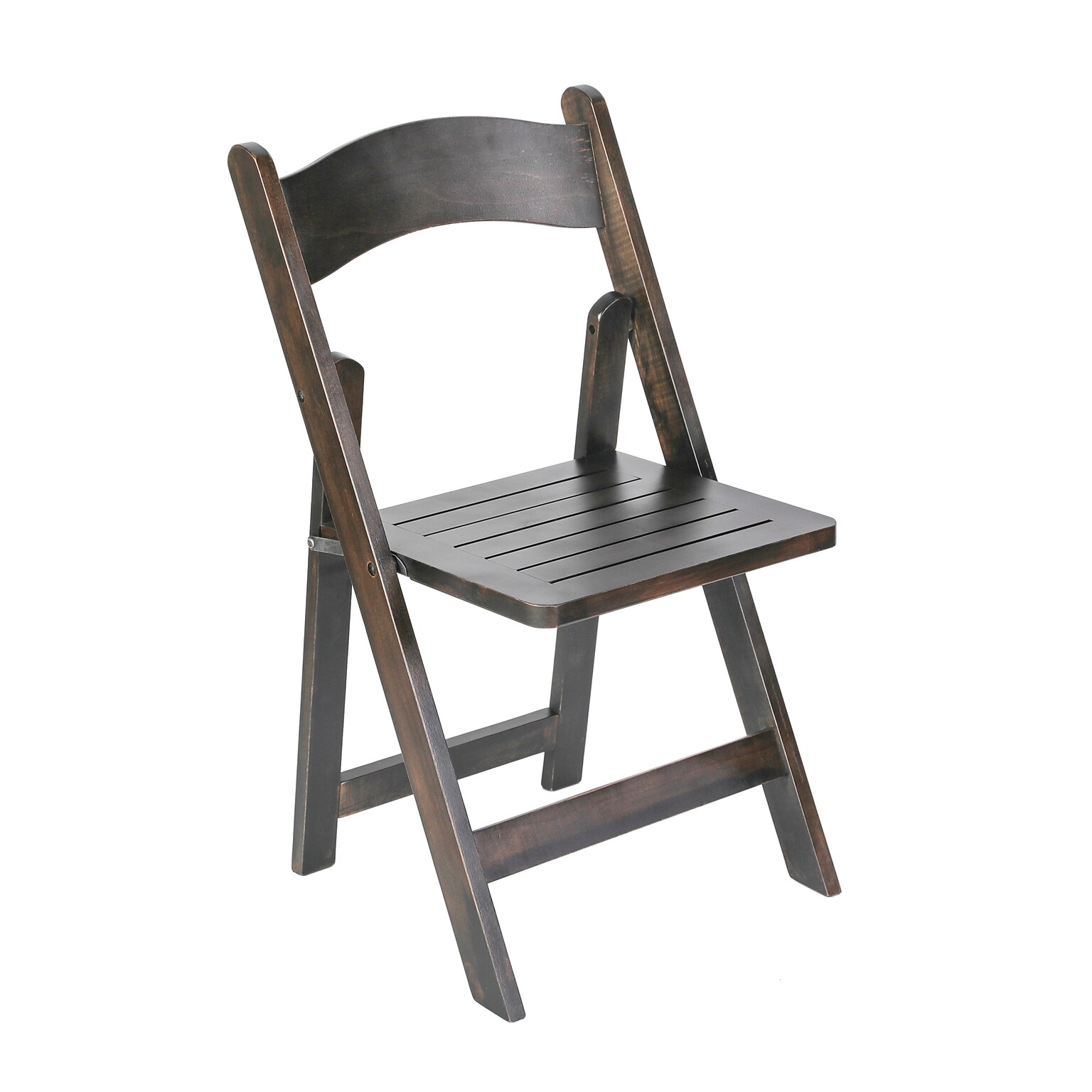 Flash Furniture Holden Solid Wood Commercial Grade Folding Dining Chair, Early American (ZH80053EAW)