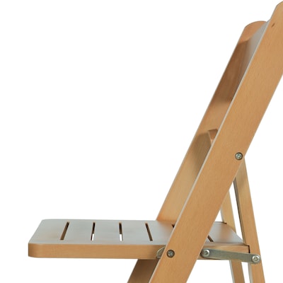 Flash Furniture Holden Solid Wood Commercial Grade Folding Dining Chair, Oak (ZH80053OAK)