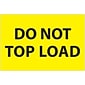 Tape Logic Labels, "Do Not Top Load", 2 x 3", Fluorescent Yellow, 500/Roll (DL1620)