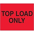 Tape Logic Labels, Top Load Only, 8 x 10, Fluorescent Red, 250/Roll (DL1634)