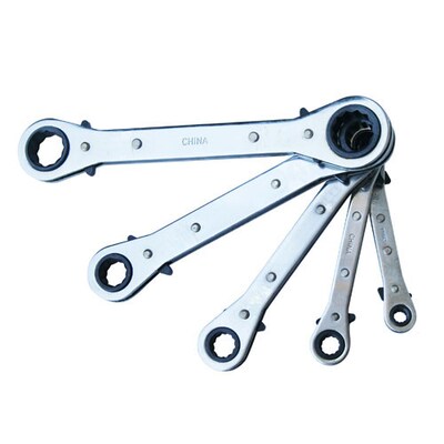 Apollo Tools SAE Ratcheting Wrench Set, 5 Piece (DT1212)