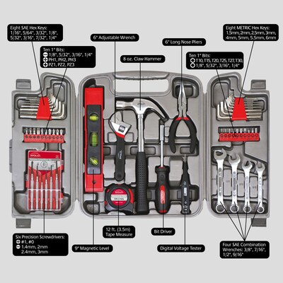 Apollo Tools Household Tool Kit, 53 Piece (DT9408)
