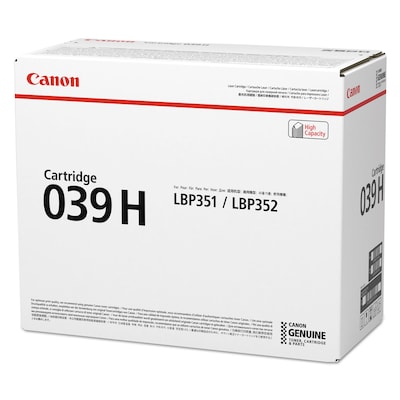 Canon 039H Black High Yield Toner Cartridge (CNM0288C001AA)