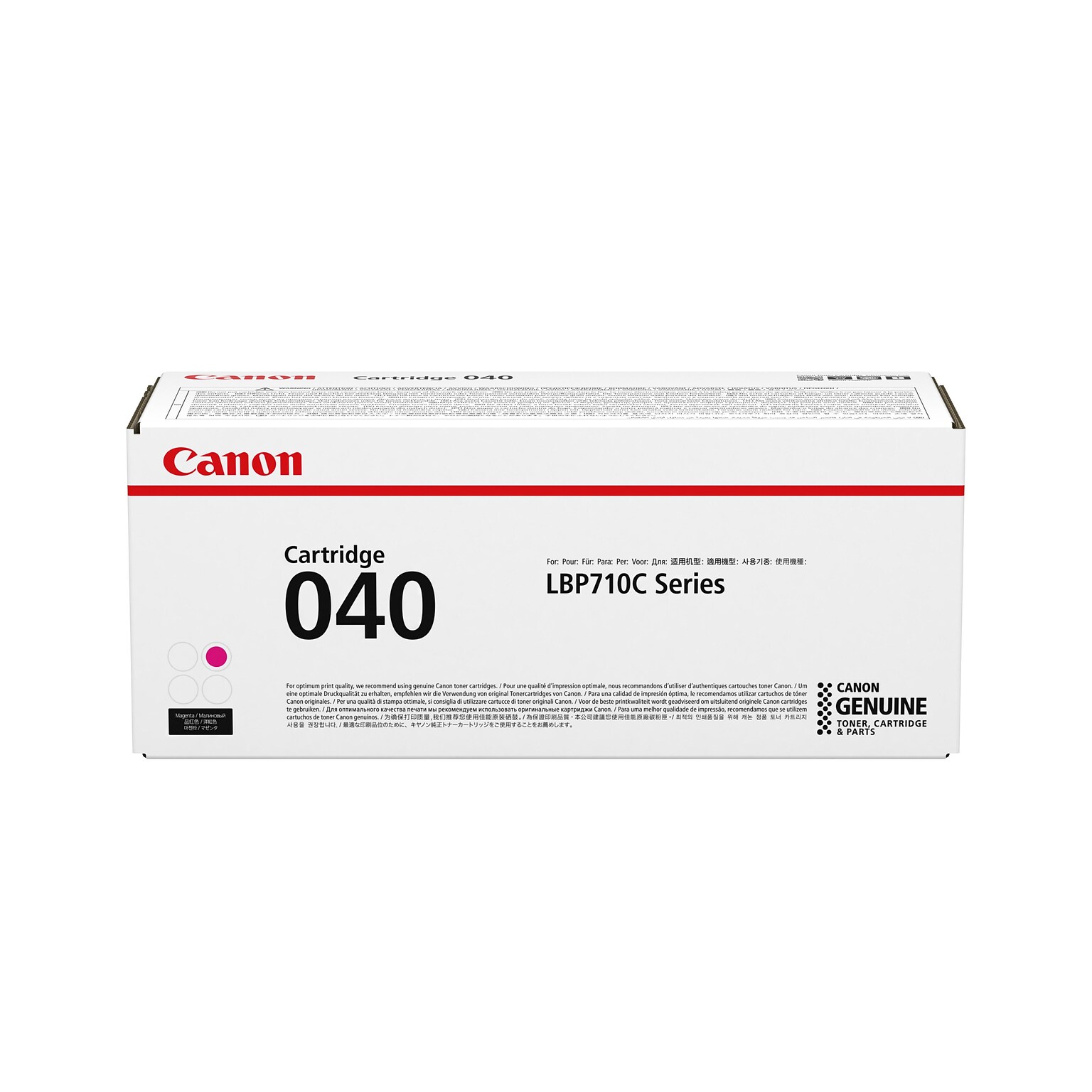 Canon 040 Magenta Economy Toner Cartridge, Prints Up to 5,400 Pages (CNM0456C001AA)