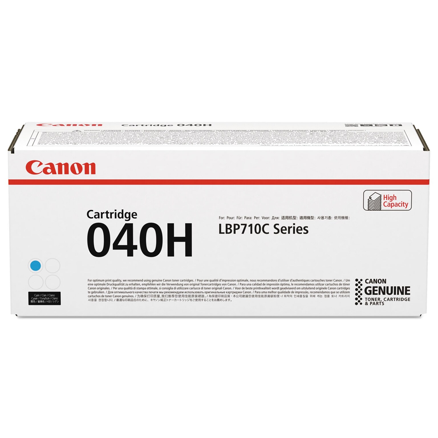 Canon 040H Cyan High Yield Toner Cartridge (CNM0459C001AA)