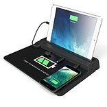 ChargeTech Tablet & Phone Charging Pad for Desktop, (4) 3 Cables(CS4)