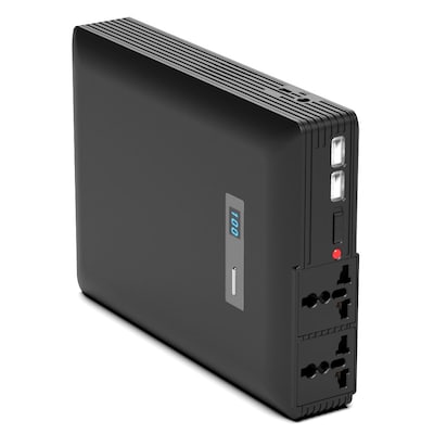 ChargeTech Portable Power Supply 54,000 mAh Battery Pack, (2) USB Ports, (2) AC Outlets - 250W 110V (PLUG54K)