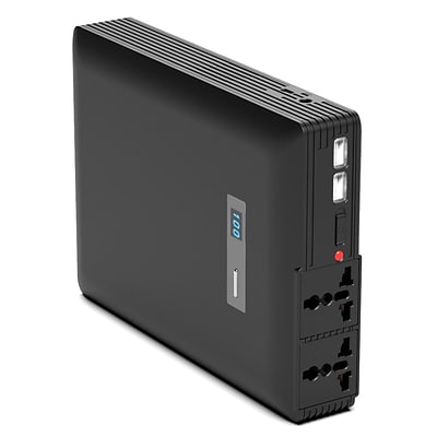 ChargeTech Portable Power Supply 54,000 mAh Battery Pack, (2) USB Ports, (2) AC Outlets - 250W 110V (PLUG54K)