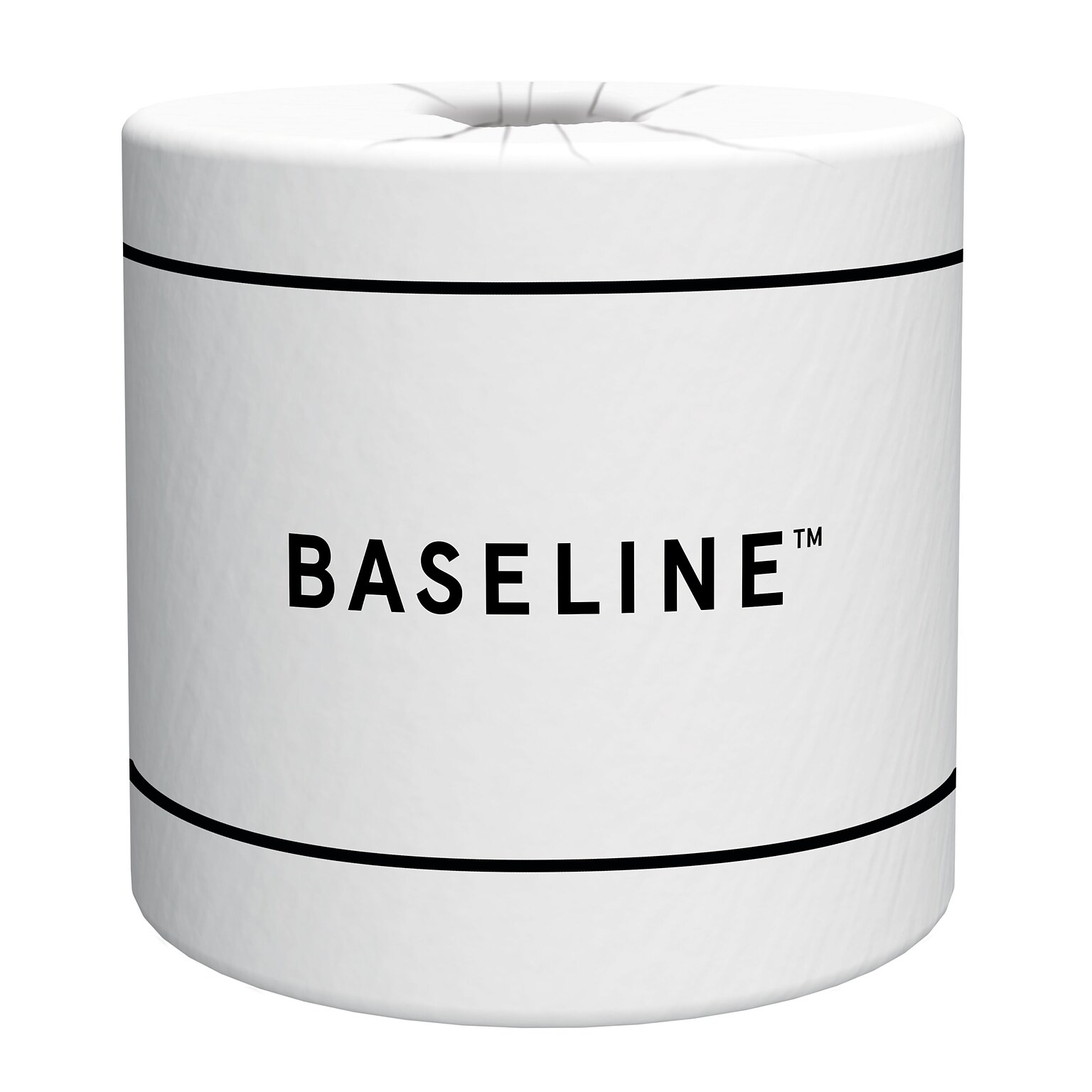 BASELINE™ Recycled Toilet Paper, 1-Ply, White, 1,000 Sheets/Roll, 96 Rolls/Case (BL62596)