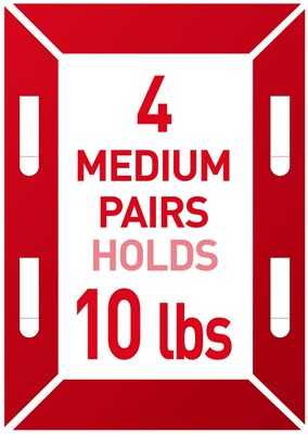 Command Medium Hanging Strips, 10 lb., White, 4/Pack (17201-4PK-ES)