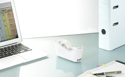Scotch C18 Desktop Dispenser, 1" Core, White (C18-W)