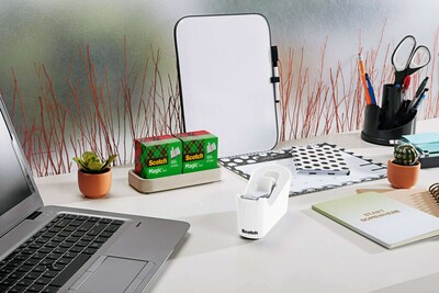 Scotch C18 Desktop Dispenser, 1" Core, White (C18-W)