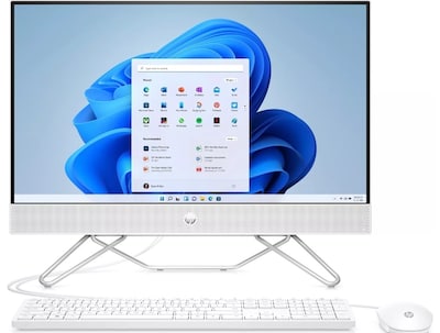 HP 24-cb1210 All-in-One Desktop Computer, Intel Core i5-1235U (12th Gen), 8GB Memory, 256 GB SSD (9Y072AA#ABA)