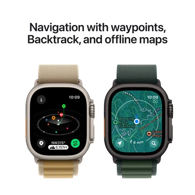Apple Watch Ultra 2 GPS + Cellular Smartwatch, 49mm, Black Titanium Case with Black Ocean Band (MX4P3LW/A)