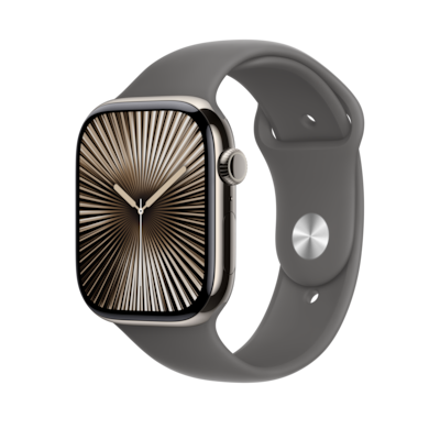Apple Watch 46mm Stone Gray Sport Band, Small/Medium (MXLX3AM/A)
