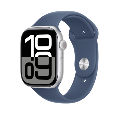 Apple Watch 46mm Denim Sport Band, Medium/Large (MXLW3AM/A)