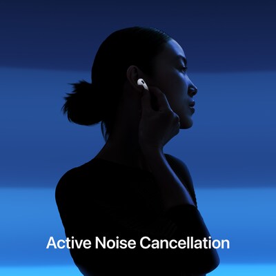 Apple AirPods Noise-Canceling Earbuds with USB-C Charging Case, 4th Generation, Bluetooth, White  (MXP93LL/A)