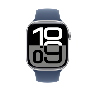 Apple Watch 46mm Denim Sport Band, Small/Medium (MXLV3AM/A)
