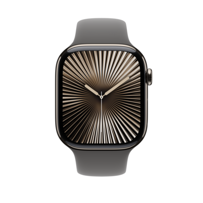 Apple Watch 46mm Stone Gray Sport Band, Small/Medium (MXLX3AM/A)
