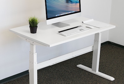 Mount-It! 48W Desk Table Top For Standing Desks, White  (MI-7935)