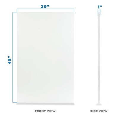Mount-It! 48"W Desk Table Top For Standing Desks, White  (MI-7935)