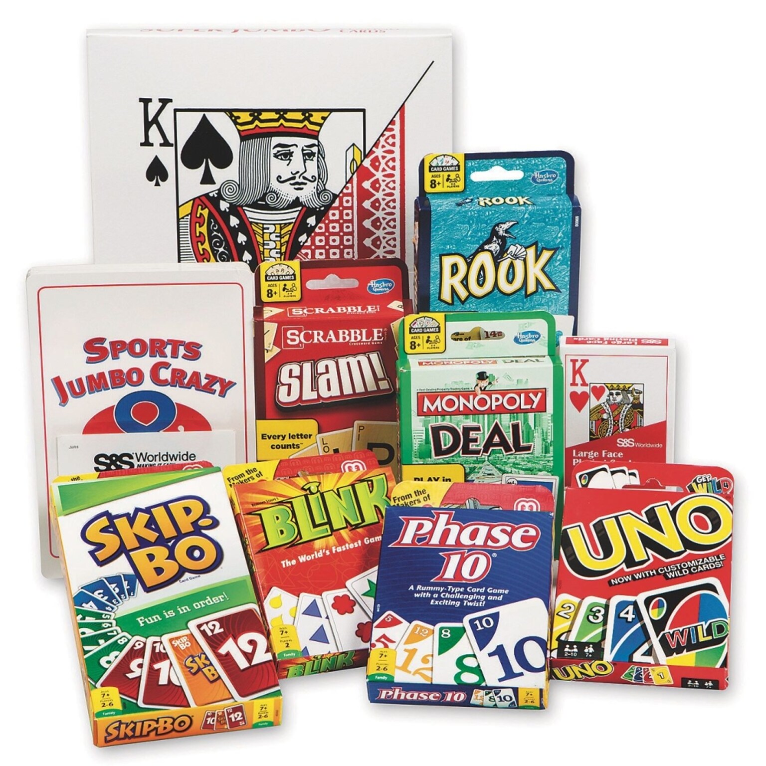 S&S Great Card Games Easy Pack, 10/Pack (W12907)