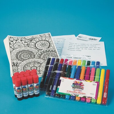 S&S Mandala Quote Collages Craft Kit, 24/Pack (GP3314)