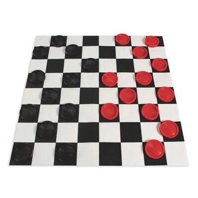 S&S Giant 2-in-1 Four In A Row & Checkers Game (W12919)