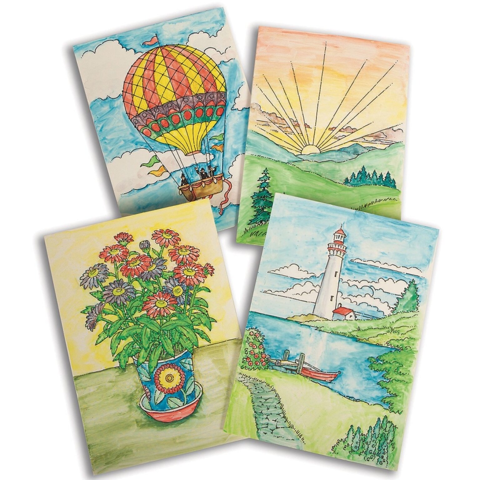 S&S Paint-a-Dot Everyday Greeting Cards, 24/Pack (GP3354)