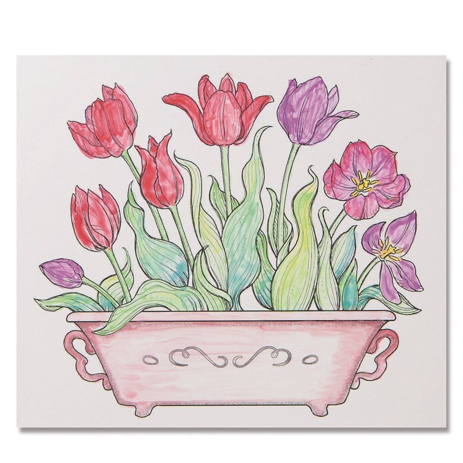 S&S Paint Palette Craft Kit: Tulips, 24/Pack (GP3296)