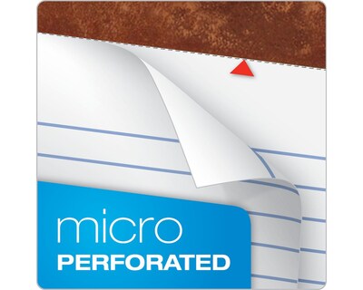 TOPS The Legal Pad Notepad, 8.5" x 11.75", Wide Ruled, White, 50 Sheets/Pad, 1 Pad/Pack (TOP 7533)