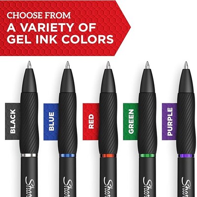 Sharpie S-Gel Retractable Gel Pen, Medium Point, Assorted Ink, Dozen (2129832)