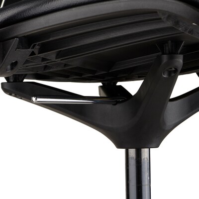 Safco® Shell™ Vinyl Upholstered Extended-Height Chair, Black (7014BL)