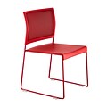 Safco® Currant™ Steel High Density Stack Chair, Red, 4PK (4271RM)