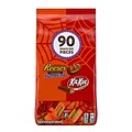 Hersheys Reeses and Kit Kat Lovers Snack Size Halloween Assortment, 90/Pack (246-H0025)