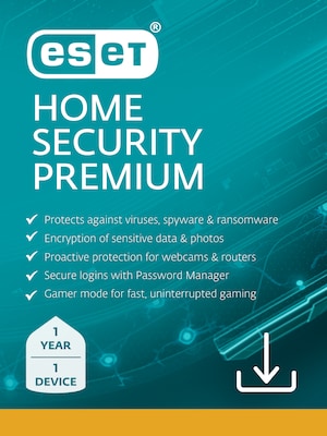 ESET Home Security Premium 2025 for 1 User, Windows/macOS, Download (RTL-EHSP-N1-1-1-XLS)