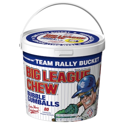 Big League Chew Candy Bubble Gum Gum, 17 oz., 80 Pieces/Pack (FGM66056)