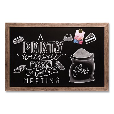 U Brands Chalkboard, Magnetic, 3 x 2, Wood Frame (4549U00-01)