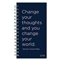 2019 TF Publishing, 4 X 6.5, Navy Small Weekly Monthly Planner (19-7537)