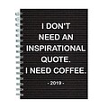 2019 TFI Publishing 6.25 X 8 Need Coffee Medium Weekly Monthly Planner (19-9057)