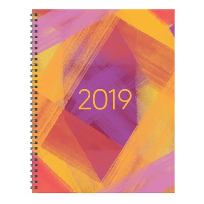 2019 TFI Publishing 9 X 11 Painted Colors Large Weekly Monthly Planner (19-9704)