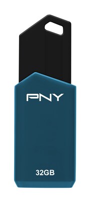 PNY Retract 32GB USB 2.0 Flash Drive (P-FD32GRTCG-GE)